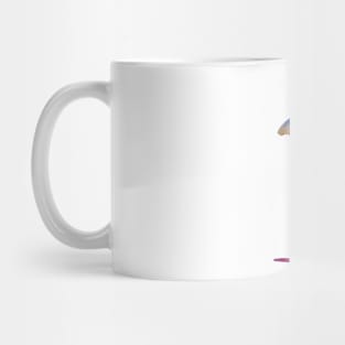 Rat With Butterflies, Colorful Art Mug